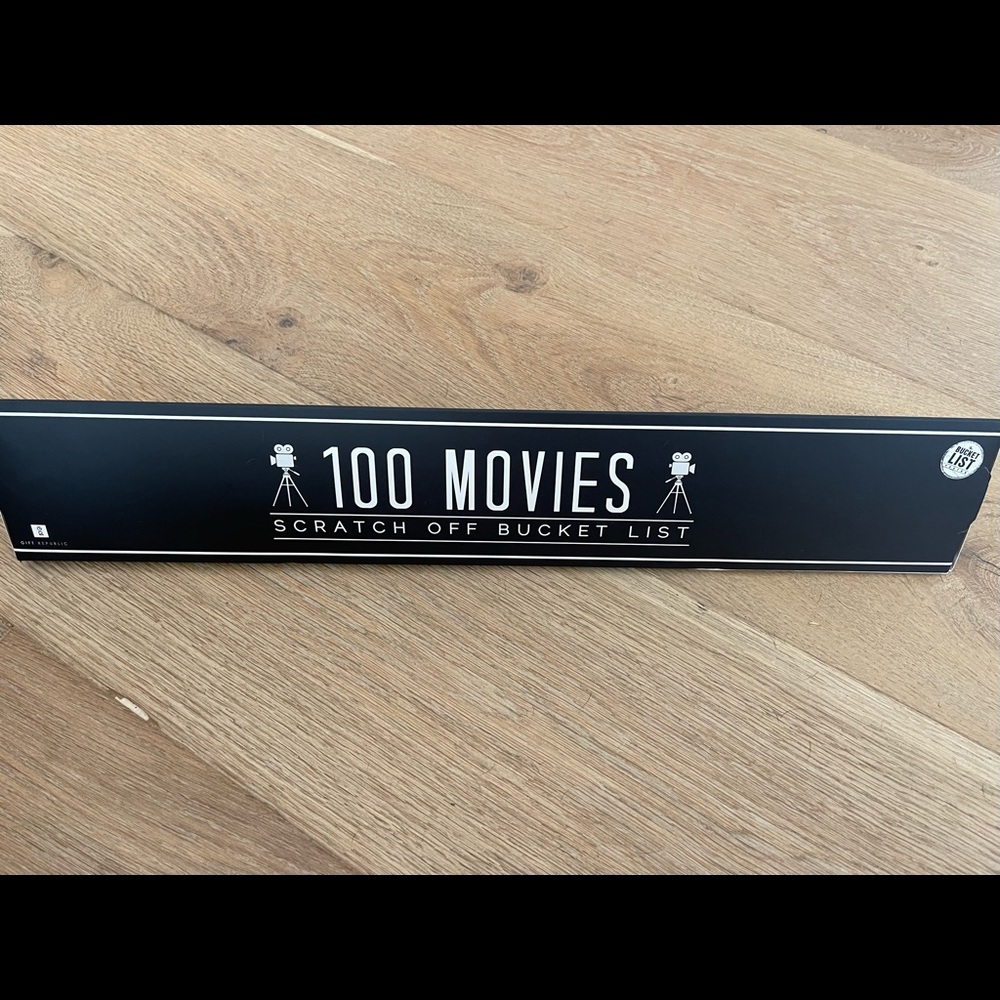 100 Movies Scratch Off Poster